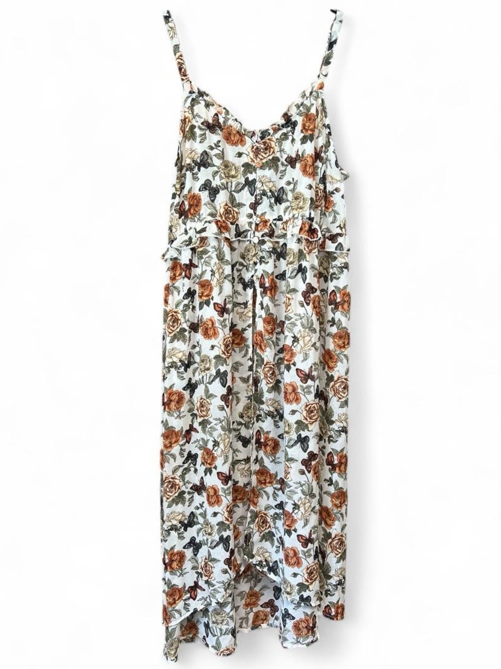 NWT Torrid Hi-Low Tunic Top Floral Butterflies Size Large